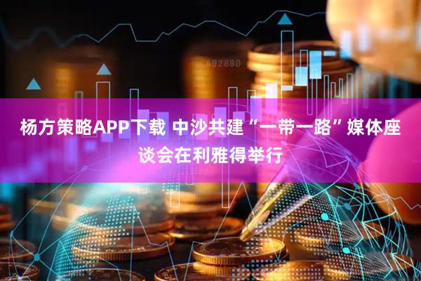 杨方策略APP下载 中沙共建“一带一路”媒体座谈会在利雅得举行